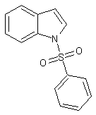 1-(苯基磺酰基)吲哚结构式