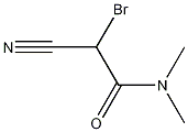 2-溴-2-氰基-N,N-二甲基乙酰胺结构式