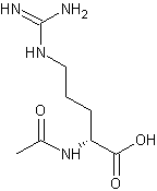 Nα-乙酰基-D-精氨酸二水结构式