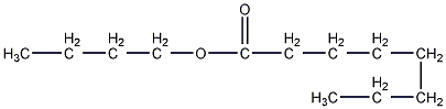 辛酸正丁酯结构式