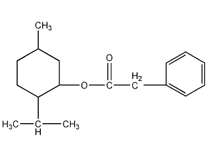 2-异丙基-5-甲基环苯乙酸结构式