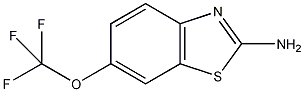 2-氨基-6-三氟甲氧基苯并噻唑结构式