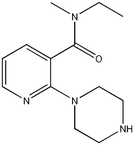 N-乙基-N-甲基-2-(1-哌啶基)烟酰胺结构式