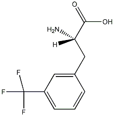 m-三氟甲基-L-苯丙氨酸结构式