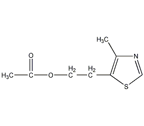 4-甲基-5-乙酰氧乙基噻唑结构式