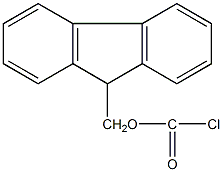 氯甲酸9-芴甲酯结构式