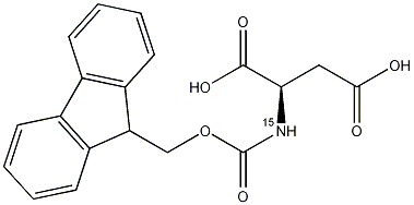 芴甲氧羰基天冬氨酸-15N结构式