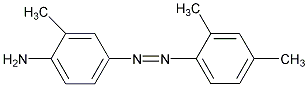 4-(2,4-二甲苯基偶氮)邻甲苯胺结构式