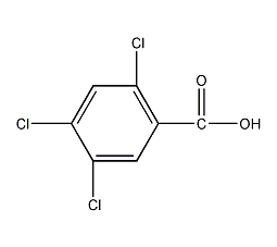 2,4,5-三氯苯甲酸结构式