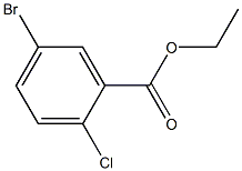 5-溴-2-氯苯甲酸乙酯结构式