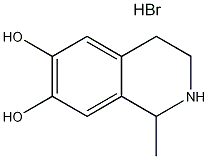 6,7-二羟基-1-甲基-1,2,3,4-四氢异喹啉氢溴酸结构式
