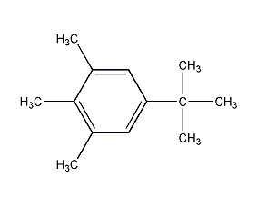 5-叔丁基-1,2,3-三甲基苯结构式