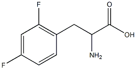 DL-2,4-二氟苯基丙氨酸结构式