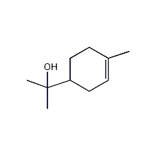 5-(1-羟基-1-甲基乙基)-2-甲基-2-环己烯结构式