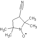 3-氰基-2,2,5,5-四甲基-1-吡咯烷基氧化物结构式