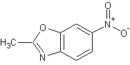 2-甲基-6-硝基苯并噁唑结构式