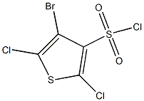 4-溴-2,5-二氯硫代苯-3-磺酰氯结构式