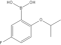 5-氟-2-异丙氧基苯基硼酸结构式