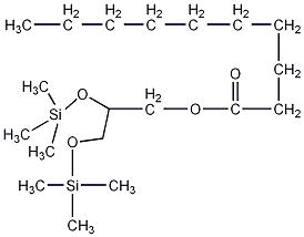 Decanoic acid 2,3-bis[(trimethylsilyl)oxy]propyl ester