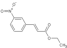 3-硝基肉桂酸乙酯结构式