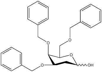 3,4,6-O-三乙酰基-2-脱氧-D-半乳糖结构式