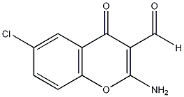 2-氨基-6-氯-3-甲酰色酮结构式