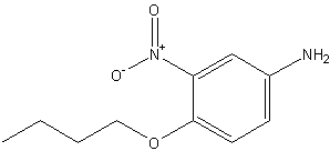 4-丁氧基-2-硝基苯胺结构式