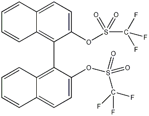 1,1'-二-2-萘酚双(三氟甲基磺酸盐)结构式