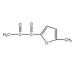1-(5-甲基-2-呋喃基)丙烷-1,2-二酮结构式