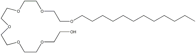 六甘醇单十二醚结构式
