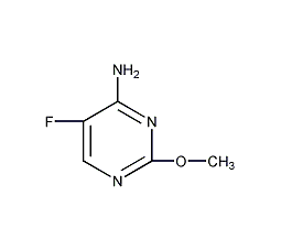 4-氨基-5-氟-2-甲氧基嘧啶结构式