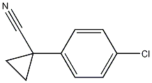 1-(4-氯苯基)-1-环丙甲腈结构式