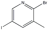 2-溴-5-碘-3-甲基吡啶结构式