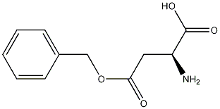 L-天冬氨酸-4-苄酯结构式