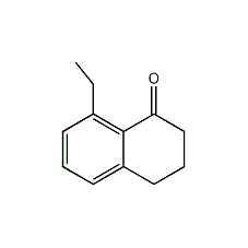 3,4-二氢-8-乙基-1(2H)-萘酮结构式