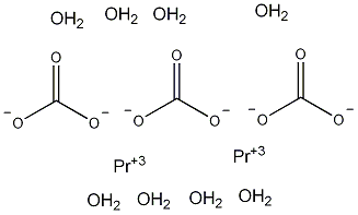 碳酸镨(III)八水结构式