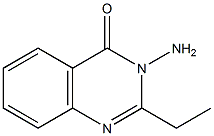 3-氨基-2-乙基-4(3H)-喹唑啉酮结构式