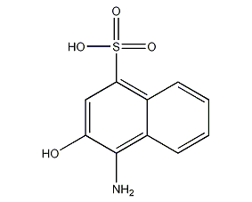 4-氨基-3-羟基-1-萘磺酸结构式