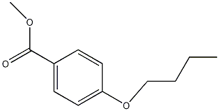 4-n-氧基苯甲酸甲酯结构式
