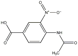 4-乙酰氨基-3-硝基苯甲酸结构式