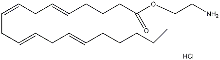 花生四烯酸(2-氨基乙基)酯盐酸盐结构式