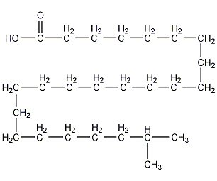 23-甲基二十四(烷)酸结构式