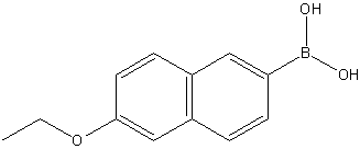6-乙氧基-2-萘硼酸结构式