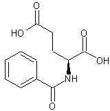 N-苄基-L-谷氨酸结构式