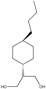 2-(反式-4-丁基环己基)丙烷-1,3-二醇结构式