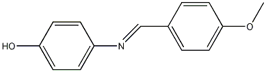 4-(4-甲氧基亚苄基)-4-羟基苯胺结构式