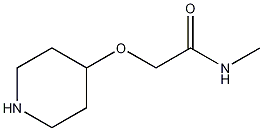 N-甲基-2-(4-哌啶氧基)乙酰胺结构式