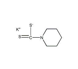 哌啶-1-二硫代羧酸钾结构式
