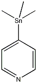 三甲基(4-吡啶基)锡结构式