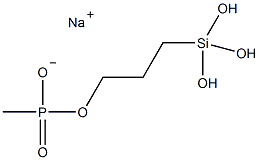 3-(三羟基甲硅烷基)丙基甲基膦酸单钠盐结构式